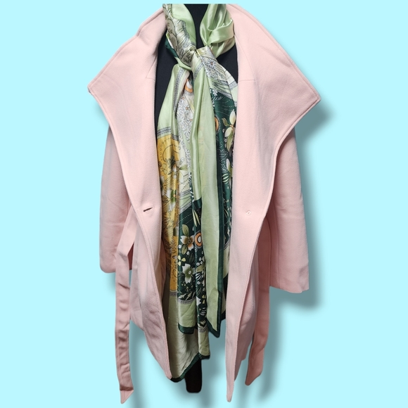 NWOT Allegra K Women's Classic Stand Collar Long Sleeve Winter Belted Long Coat - Picture 8 of 16